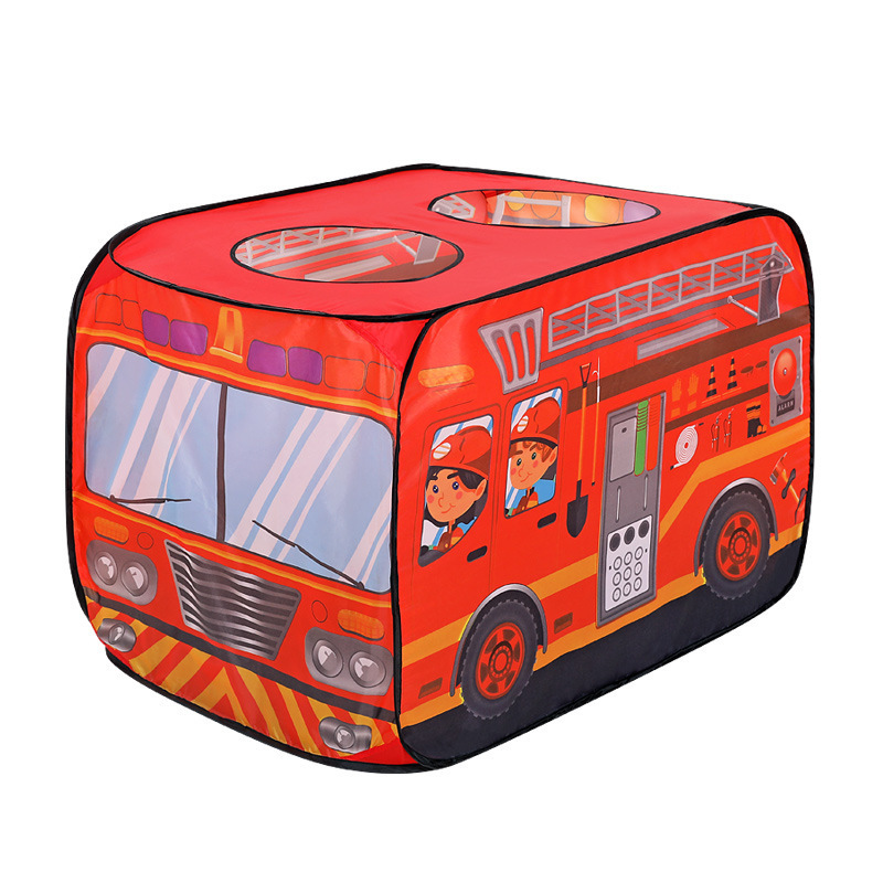 Wholesale factory price children Play Tent Ice Cream Truck Police Car Fire Truck Play House Pop Up Toys Tent for child