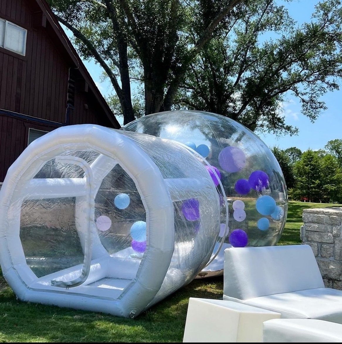 Outdoor Event Customized Kids Dome Tent Bounce House Transparent Inflatable Balloon Bubble Dome House for Kids