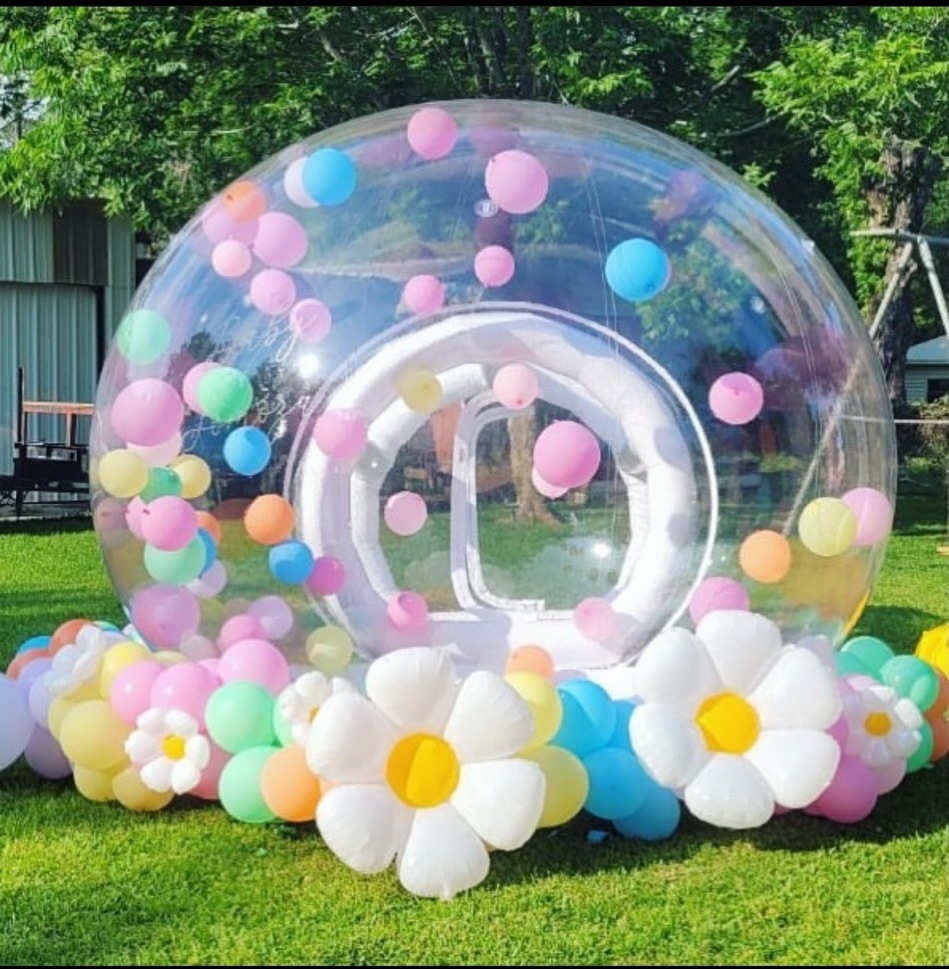 Outdoor Event Customized Kids Dome Tent Bounce House Transparent Inflatable Balloon Bubble Dome House for Kids