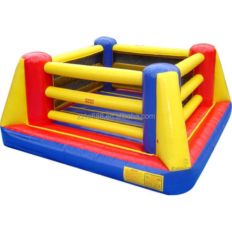 Customize Crazy Inflatable Fighting Ring Boxing Sport Game Large Inflatable Bouncy Boxing Ring Arena For Sale