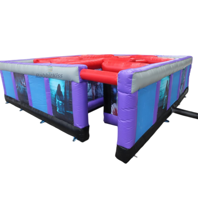 Customize Outdoor Horror House Halloween Inflatable Maze Inflatable Haunted Maze Arena for Sale