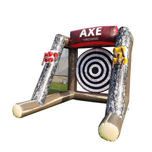 Interactive 3D Inflatable Battle Axe Throwing Game Carnival Axe Throwing Inflatable Tossing Axe Sticky Toy For Kids Adults