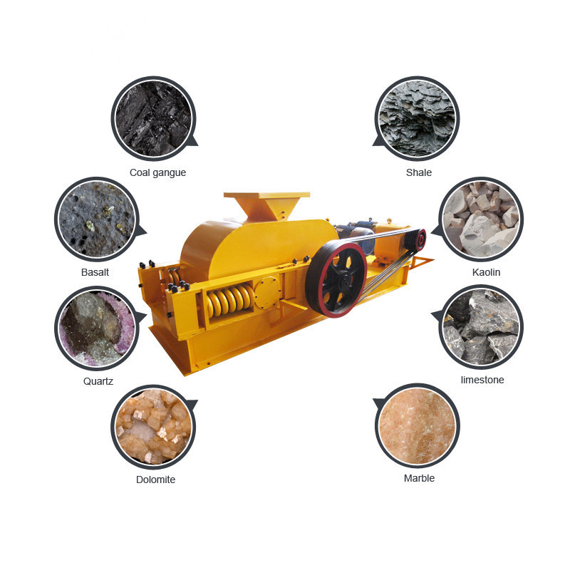 High capacity double roller rock crusher roll crusher used stone crusher for sale