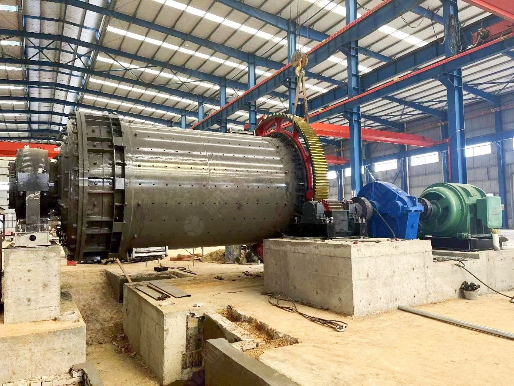 1500*4500 Dolomite Ceramic  Indian Used Limestone Grinding Machine Ball Mill with cyclone