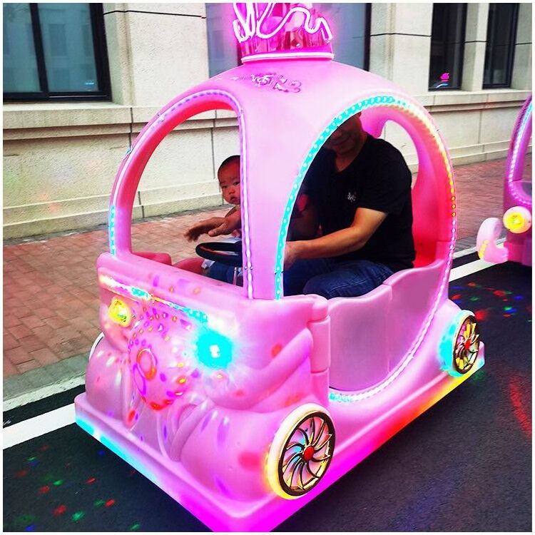 Most Popular outdoor Children bumper car parent-child new style shopping mall Princess  car commercial toy car Factory wholesale