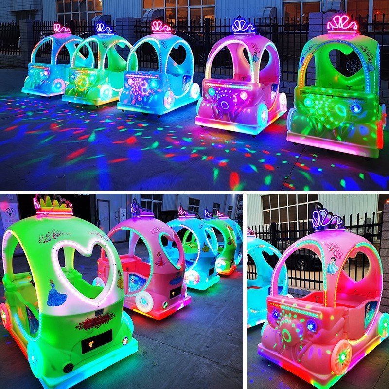 Most Popular outdoor Children bumper car parent-child new style shopping mall Princess  car commercial toy car Factory wholesale