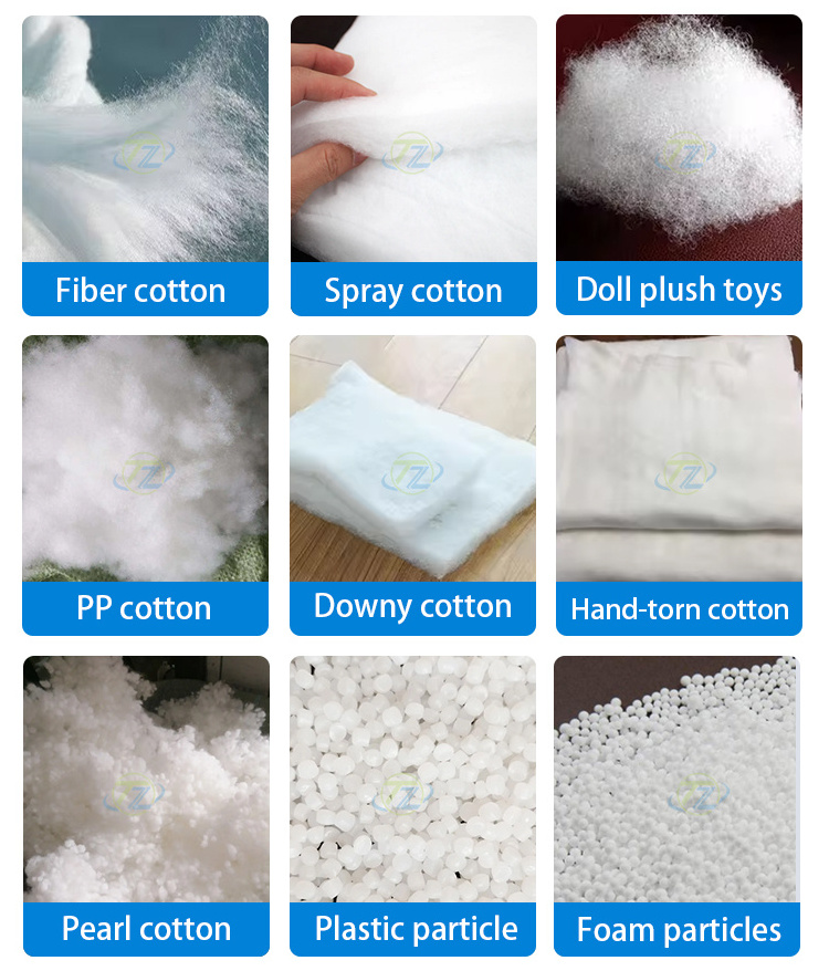 Polyester ball fiber pillow filling pearl cotton opening making machine  pillow making machine