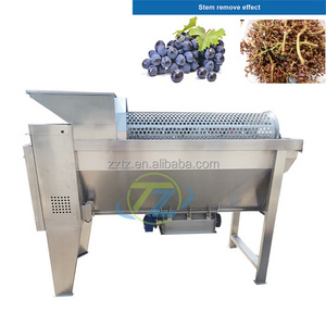 Fresh Grapes blueberries stem separator Grape Stem Remove Machine cherries destemmer machine tianze