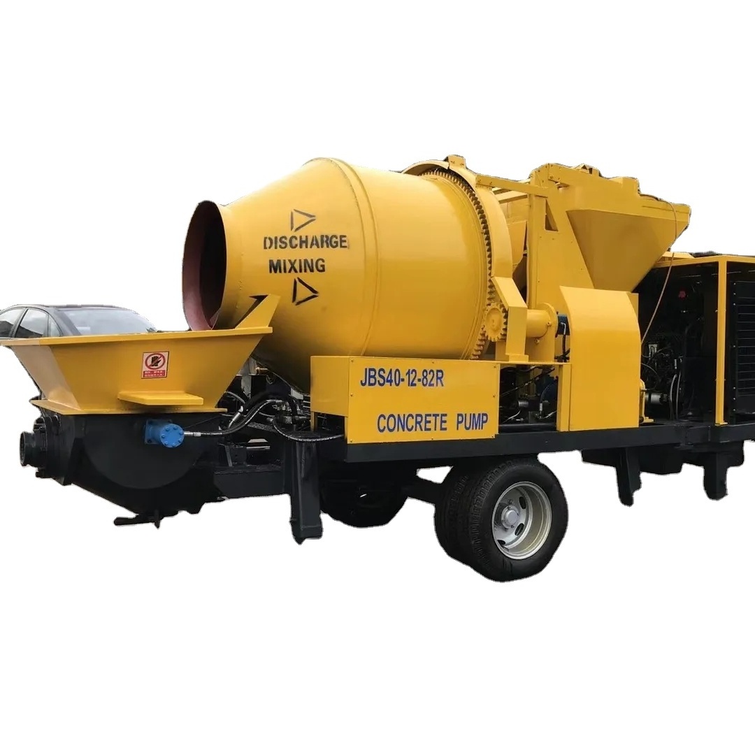 concrete machine pumping diesel mixer pump JBS30 for sale in egypt