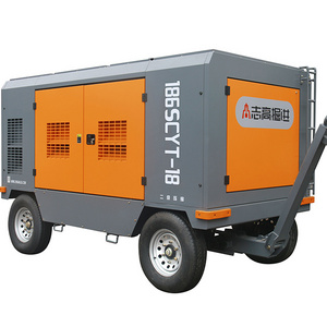 ZEGA 186SCYT compressor equipment 191kw 18bar diesel portable air compressor for blasting