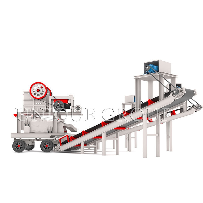 Diesel Mobile Portable Rock marble granite aggregate Crushing Plant Prices quarry production line Stone Jaw Crusher Machine Sale