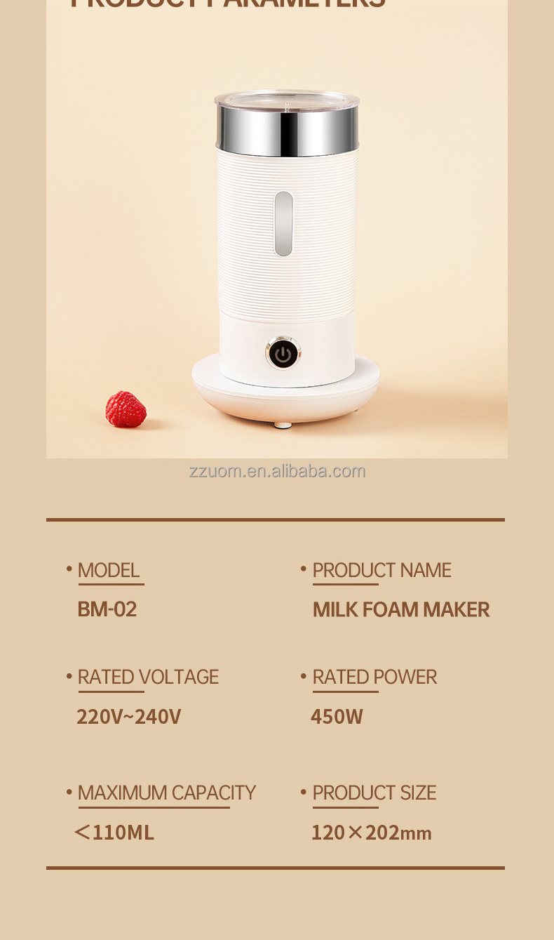 Wholesale Mini Automatic Portable electric steam Coffee Milk Frother And Heater Stainless Steel Electric Milk Foamer