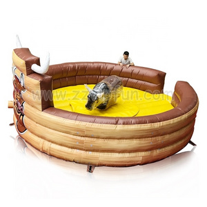 2021 Popular Factory Price Inflatable Rodeo Bull Riding Sport Game Inflatable Mechanical Bull