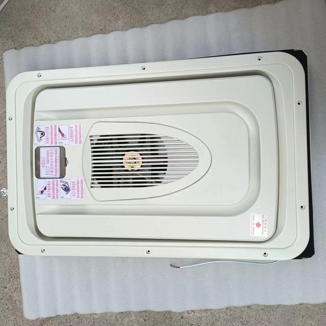 High Quality Bus Accessories Roof Hatch Big Bus Rhine White  Bus Emergency Exit Ventilation Fan