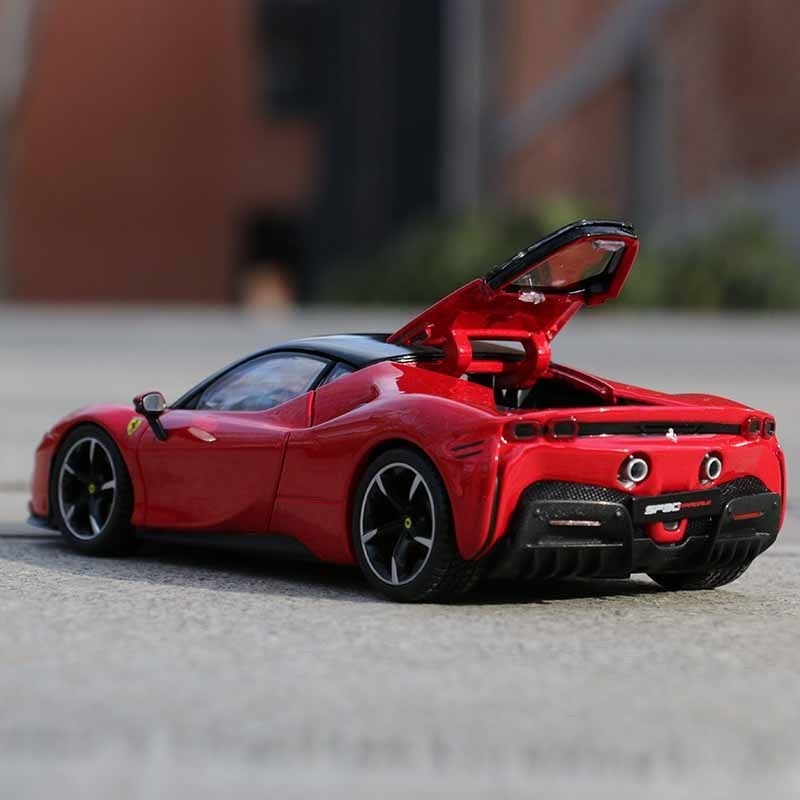 Burago hot new products  alloy toys boys' gift collection gift decorations 1:24 Ferrari sf90 sports car model