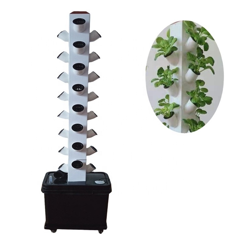 Garden LED Light Growing Planting System Indoor Nutrients Aeroponic Hydroponic Vertical Rotary Tower