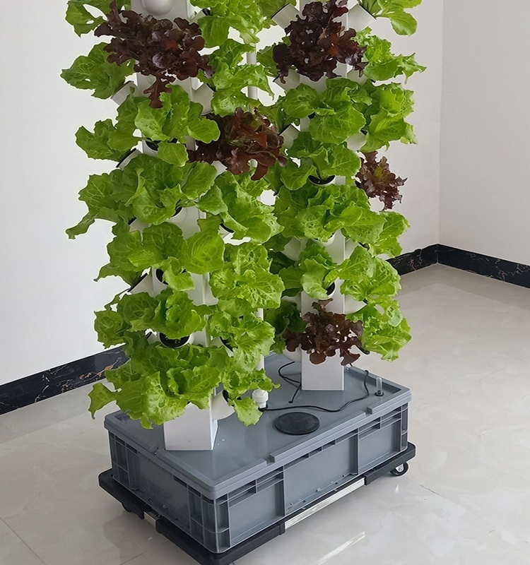 Garden LED Light Growing Planting System Indoor Nutrients Aeroponic Hydroponic Vertical Rotary Tower