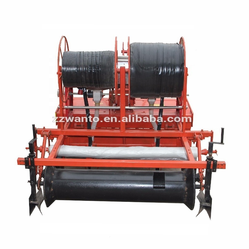 Plastic mulch laying machine / plastic mulch layer with tractor trailed