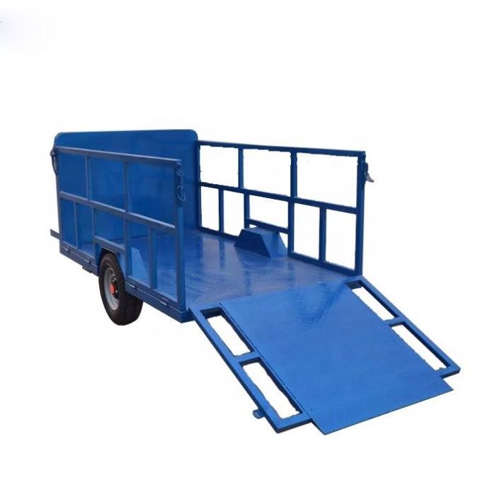 Heavy Load Three Wheels 1500W 800W  MotorIzed Battery Electric Van Cargo Tricycle with Wagon