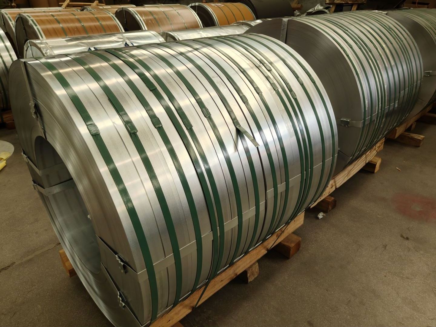 s350 z275 z60 scga270d 3.5mm 13mm zinc tape metal galvanized steel strip belt galvanised slit coil for lighting protection