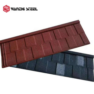 Galvanized Metal Shingle Roman roof tiles Colorful Sand Stone Coated Roofing Sheets For Ghana