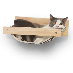 Sleeping Playing Climbing Lounging Wall Mounted Large Cats Shelf Modern Beds Perches Cat Hammock