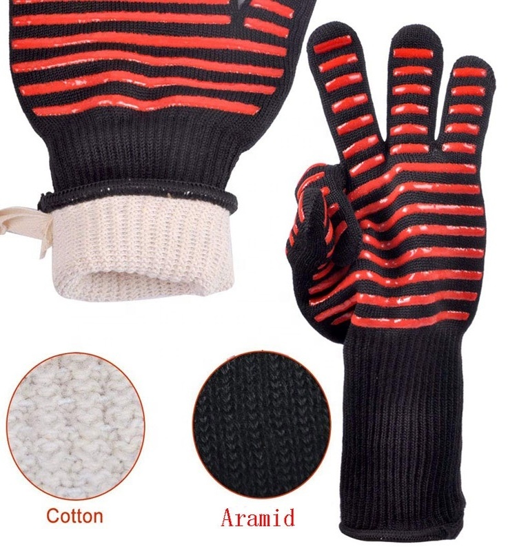 Soft Cotton Lining Safe Pot Holders Baking Cooking BBQ Oven Mitts Microwave  Heat Resistant Gloves