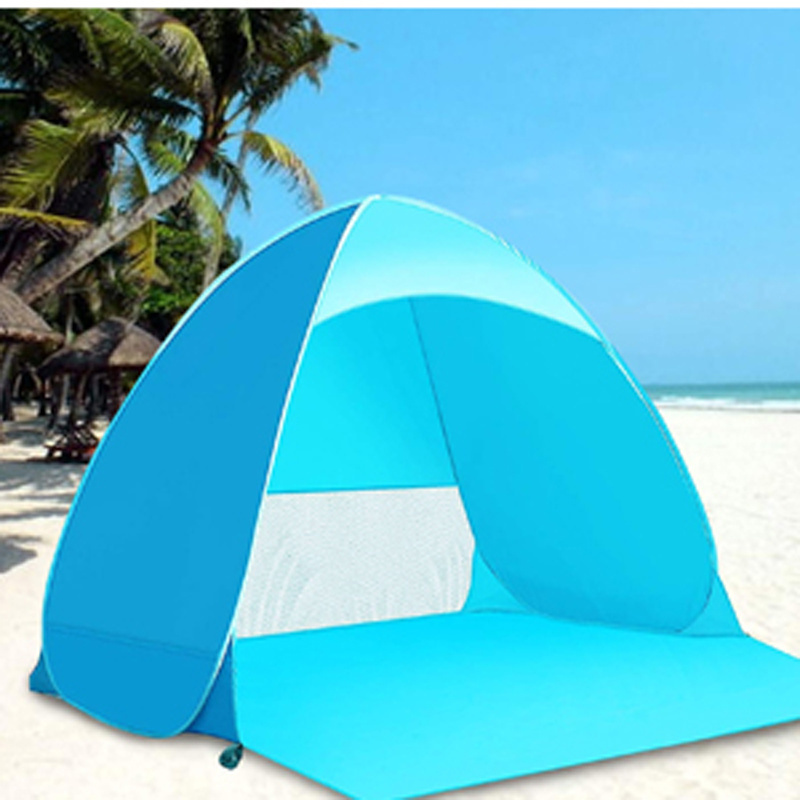 Weekend Trip Camping Hiking Fishing Portable Automatic Sun Umbrella Sea Shore Beach Tent