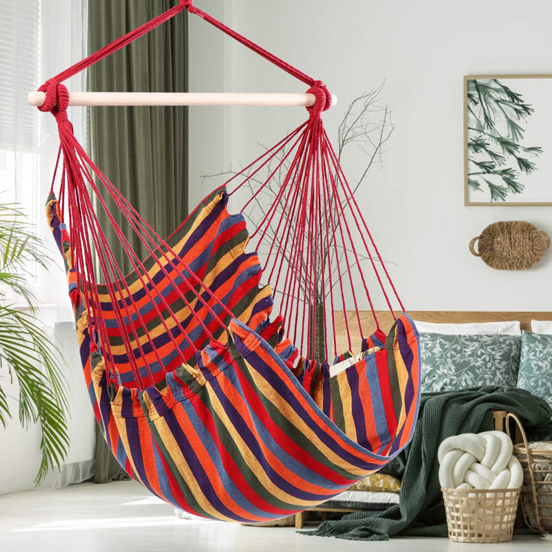 Relax Comfortable Durability Hanging Rope Bedroom Patio Tree Party Forest Easy Carry Garden Home Yard Swing Hammock Chair