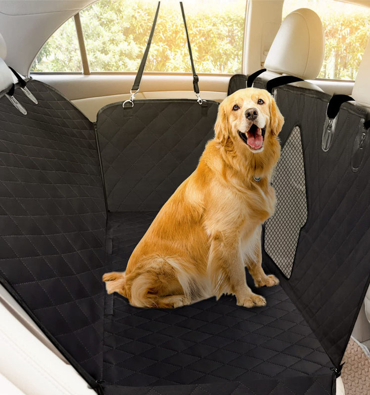 Waterproof With Visual Window Scratchproof Puppy Hammock Anti Slip SUVs Trucks Sedans Dog Car Seat Cover For Back Seat