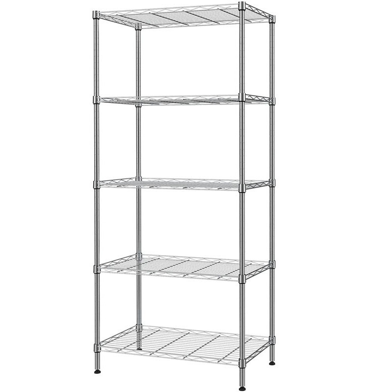 Adjustable Metal Rack Wire Shelving Unit  Shelves Pantry Closet Kitchen Laundry Storage Shelf