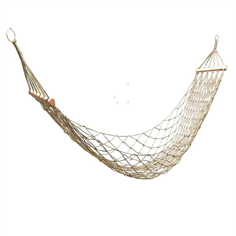 Hammock Portable Outdoor Garden Home Travel Outdoor Camping Swing Canvas Striped Swing Hammock Chair