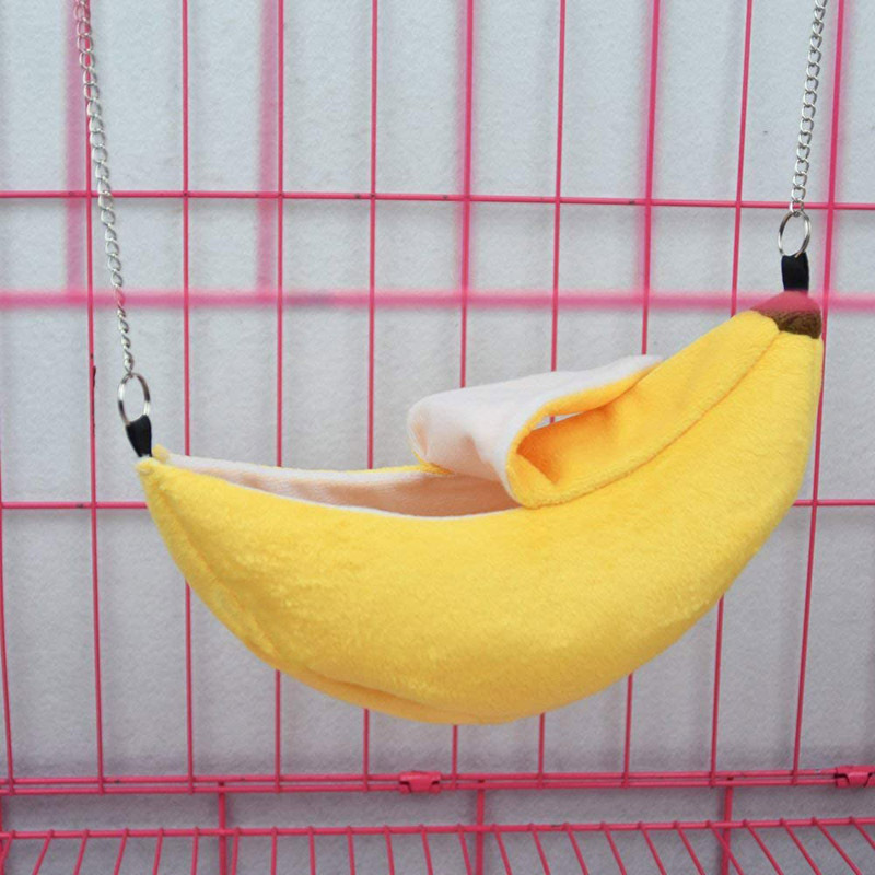 Small Animals Cute Sugar Glider Mouse Rat Squirrel Cage Soft Dwarf Yellow Bed Hamster Hammock