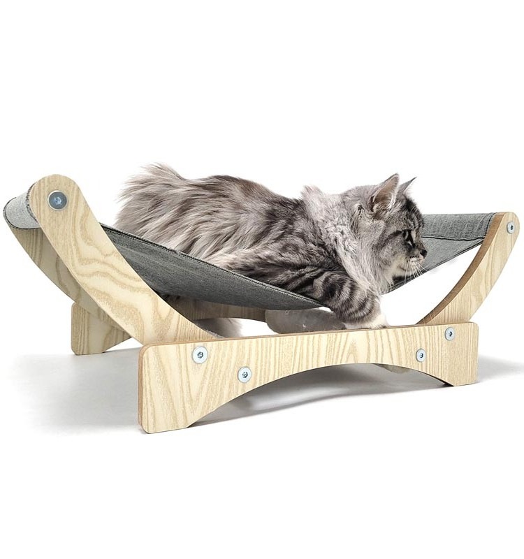 Sleeping Bed Sturdy Stand Large Raised Lounging Perch Chair Indoor Kittens Cats Hammock Couch