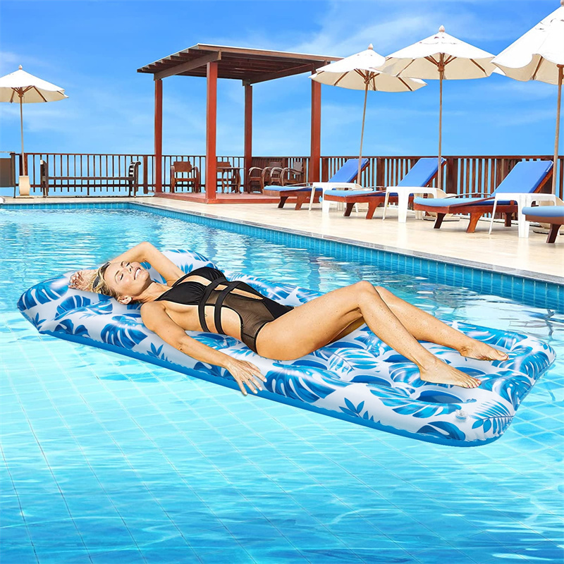 Men Women Adults Headrest Floating Contour Inflatable Pool Floats Raft Water Hammock Lounge