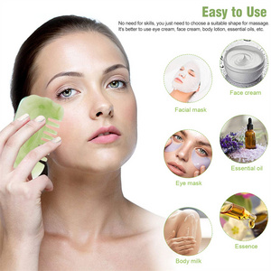 Natural Resin Facial Massager Scraping Jade Roller Kit Gua Sha Board Body Skincare SPA Gua Sha Massage Tools Set