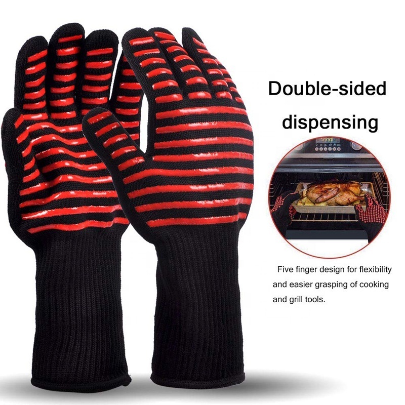 Soft Cotton Lining Safe Pot Holders Baking Cooking BBQ Oven Mitts Microwave  Heat Resistant Gloves