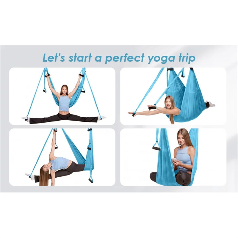 Aerial Flying Hammock Trapeze Sling Inversion Tool Gym Home Fitness Yoga Swing