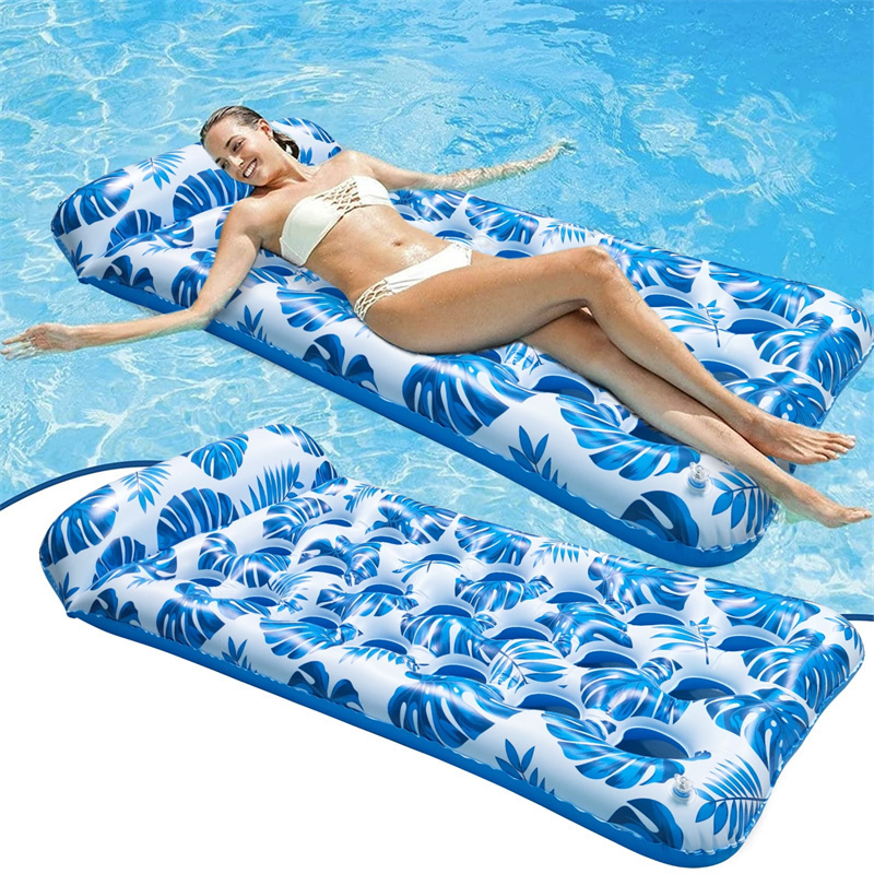 Men Women Adults Headrest Floating Contour Inflatable Pool Floats Raft Water Hammock Lounge