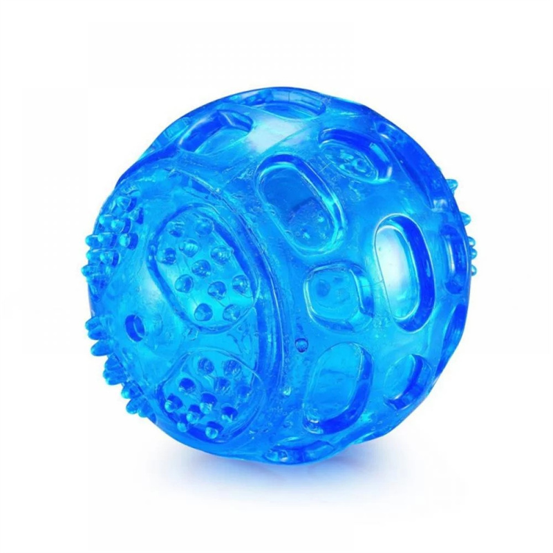 Durable Rubber Dog Squeaky Chew Ball Interactive Training Playing Pet Toy Balls