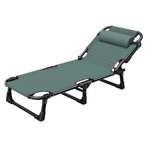 Adjustable Outdoor Patio Beach Lawn Pool Sunbathing Tanning Portable Camping Recliner Folding Chaise Lounge Chair  Bed