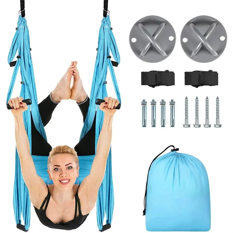 Aerial Flying Hammock Trapeze Sling Inversion Tool Gym Home Fitness Yoga Swing