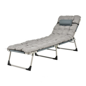 Sunbathing Tanning Portable Camping Recliner Outdoor Patio Beach Lawn Pool Adjustable Folding Chaise Lounge Chair Folding Bed