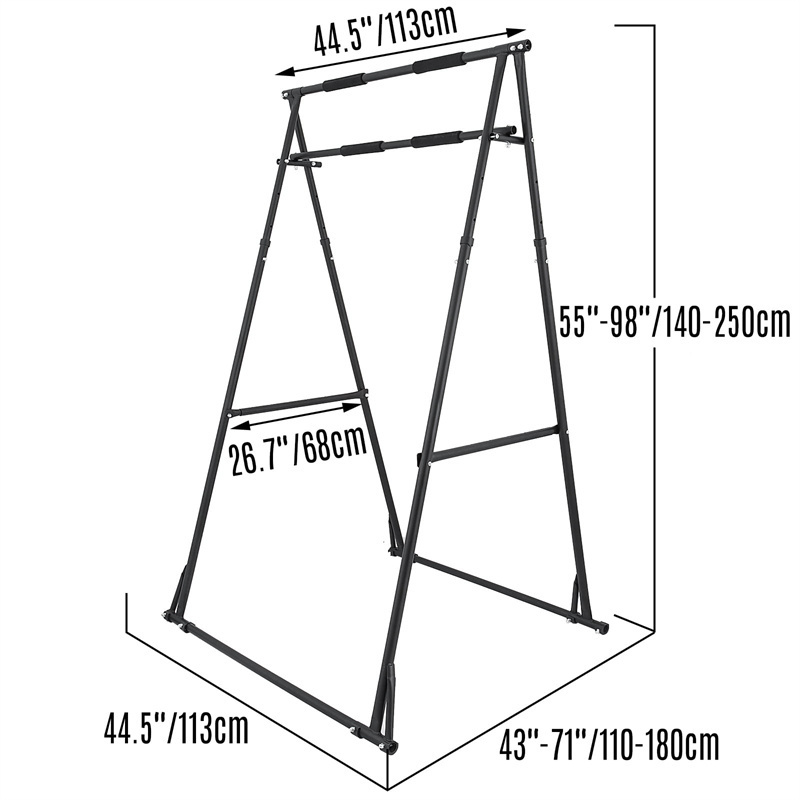 Portable Gym Fitness Equipment Folding Free Standing Aerial Yoga Stand Home Pull Up Bar