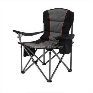 Padded Arm Camping Cup Holders High Back Support Heavy People Adults Support Oversized Folding Camping Chair