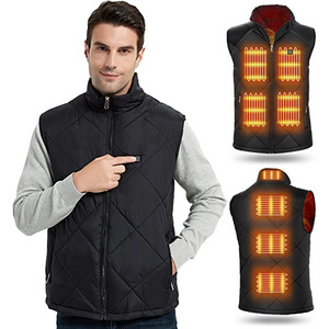 Skin Friendly Men Women Winter Warm 8 Heated Zones Outdoor Home Work Office Winter Warmer USB Charging Heating Vest