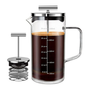 French Press Coffee Maker Filter Office Home 4 Layer Filtration Coffee Tea Sets Drinks Espresso Coffee Percolator