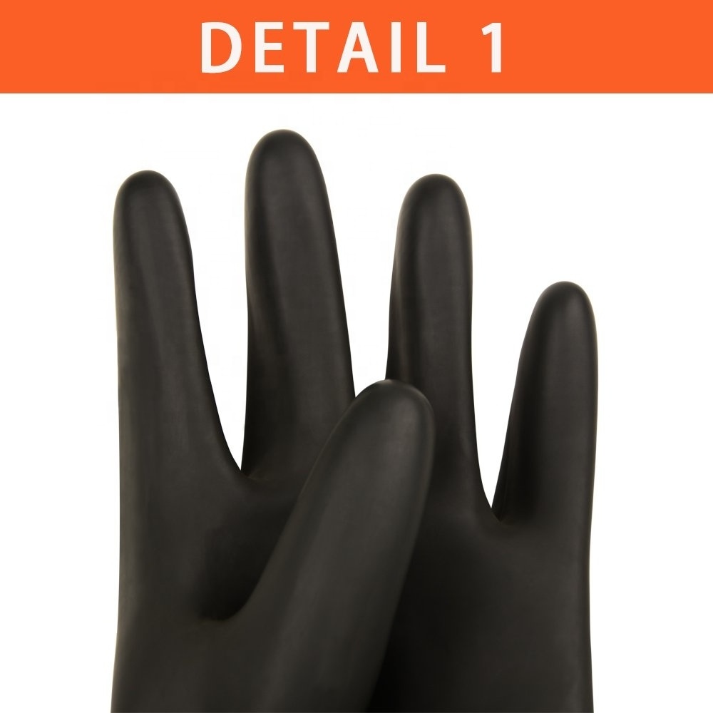 Heavy Duty Chemical Oil Acid Water Resistant Industrial Garden Kitchen Fishing Latex Gloves