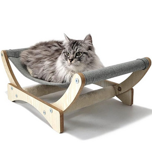 Sleeping Bed Sturdy Stand Large Raised Lounging Perch Chair Indoor Kittens Cats Hammock Couch