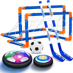 2 in 1 LED Rechargeable Indoor Outdoor Games Toys Hover Soccer Hockey Ball Set